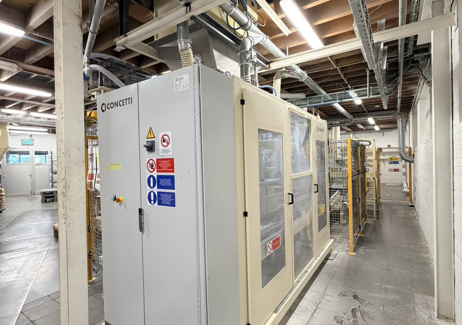 Zakkenvulmachine voor het verpakken van bloem in een maalderij